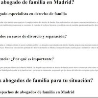 Abogados Familia Madrid
